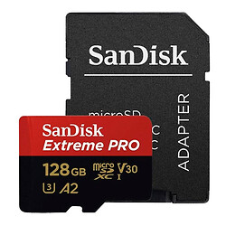 Карта памяти SanDisk Extreme Pro A1 V30 MicroSDXC UHS-1 U3, 128 Гб.