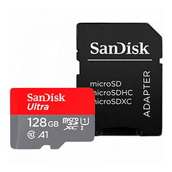 Карта памяти SanDisk Ultra A1 MicroSDXC UHS-1, 128 Гб.