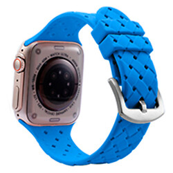 Ремінець Apple Watch 38 / Watch 40, Watch Grid Weave, Light Blue, Блакитний