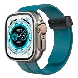 Ремінець Apple Watch 38 / Watch 40, Silicone MAGNETIC LOCK, Yan King, Синій