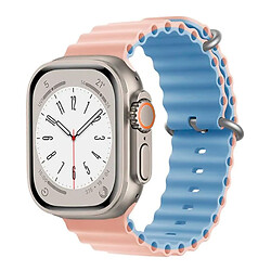 Ремінець Apple Watch 38 / Watch 40, Ocean Band, Pink-Blue, Рожевий