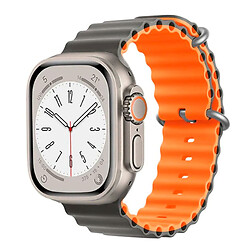 Ремінець Apple Watch 38 / Watch 40, Ocean Band, Cary-Orange, Чорний