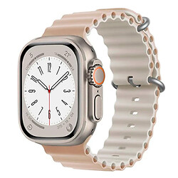 Ремешок Apple Watch 38 / Watch 40, Ocean Band, Milk-Stone, Серый