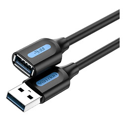 USB удлинитель Vention CBHBD, 0.5 м., Черный