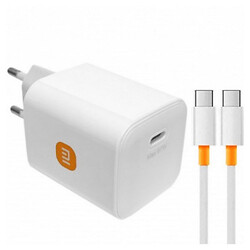 СЗУ Xiaomi GaN Power, С кабелем, Type-C, Белый