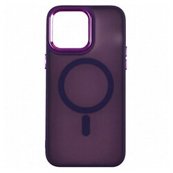 Чохол (накладка) Apple iPhone 15 Pro Max, Color Chrome Case, Dark Purple, MagSafe, Фіолетовий