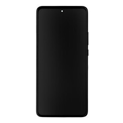 Дисплей (екран) Motorola XT2203 Edge 30, З сенсорним склом, З рамкою, Amoled, Чорний
