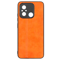 Чехол (накладка) Xiaomi Redmi 12C, Cosmiс Leather Case, Оранжевый