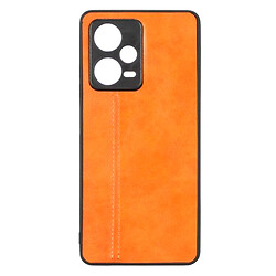 Чехол (накладка) Xiaomi Redmi Note 12 Pro 5G, Cosmiс Leather Case, Оранжевый