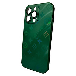 Чехол (накладка) Apple iPhone 11 Pro Max, AG-Glass Gradient LV Frame, Cangling Green, Зеленый