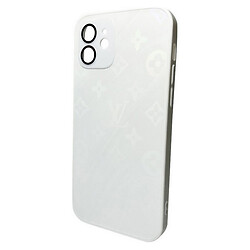 Чохол (накладка) Apple iPhone 12, AG-Glass Gradient LV Frame, Pearly White, Білий