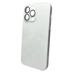 Чохол (накладка) Apple iPhone 12 Pro, AG-Glass Gradient LV Frame, Pearly White, Білий