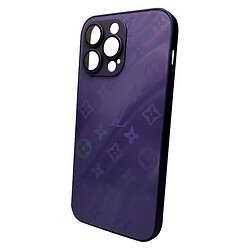 Чехол (накладка) Apple iPhone 14 Pro, AG-Glass Gradient LV Frame, Deep Purple, Фиолетовый