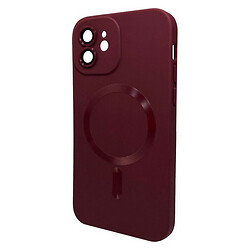 Чохол (накладка) Apple iPhone 12, Cosmic, Wine Red, MagSafe, Червоний