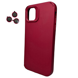 Чохол (накладка) Apple iPhone 11, Cosmic Silky Cam Protect, Wine Red, Червоний