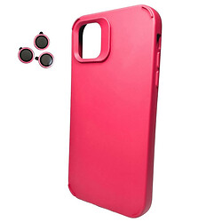 Чохол (накладка) Apple iPhone 12 / iPhone 12 Pro, Cosmic Silky Cam Protect, Watermelon Red, Червоний