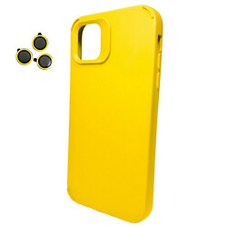 Чехол (накладка) Apple iPhone 12 / iPhone 12 Pro, Cosmic Silky Cam Protect, Желтый