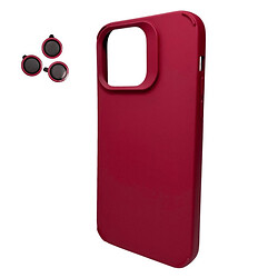 Чохол (накладка) Apple iPhone 13, Cosmic Silky Cam Protect, Wine Red, Червоний