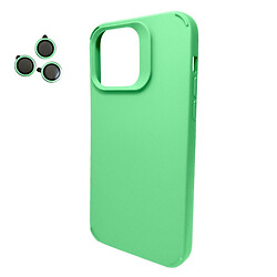 Чохол (накладка) Apple iPhone 14, Cosmic Silky Cam Protect, Зелений