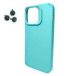 Чехол (накладка) Apple iPhone 14, Cosmic Silky Cam Protect, Ocean Blue, Бирюзовый