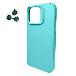 Чохол (накладка) Apple iPhone 14 Pro Max, Cosmic Silky Cam Protect, Ocean Blue, Бірюзовий