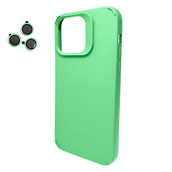 Чехол (накладка) Apple iPhone 15, Cosmic Silky Cam Protect, Зеленый