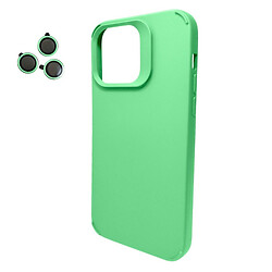 Чохол (накладка) Apple iPhone 15 Pro, Cosmic Silky Cam Protect, Зелений