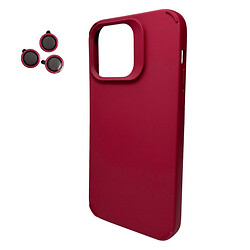 Чехол (накладка) Apple iPhone 15 Pro, Cosmic Silky Cam Protect, Wine Red, Красный