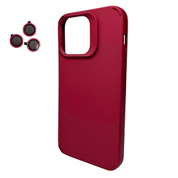 Чехол (накладка) Apple iPhone 15, Cosmic Silky Cam Protect, Wine Red, Красный