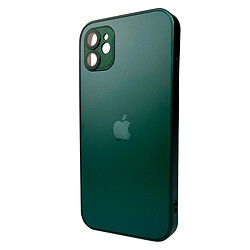 Чехол (накладка) Apple iPhone 11, AG-Glass Matt Frame Color Logo, Cangling Green, Зеленый