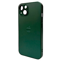 Чехол (накладка) Apple iPhone 12, AG-Glass Matt Frame Color Logo, Cangling Green, Зеленый