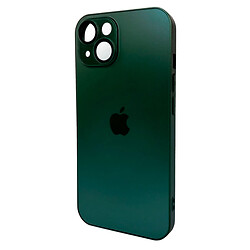 Чехол (накладка) Apple iPhone 14, AG-Glass Matt Frame Color Logo, Cangling Green, Зеленый