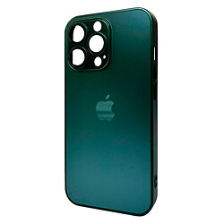 Чохол (накладка) Apple iPhone 15 Pro, AG-Glass Matt Frame Color Logo, Cangling Green, Зелений