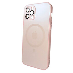 Чехол (накладка) Apple iPhone 12 Pro, AG-Glass Matt Frame Color Ring, MagSafe, Chanel Pink, Розовый