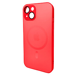Чохол (накладка) Apple iPhone 13, AG-Glass Matt Frame Color Ring, Cola Red, MagSafe, Червоний
