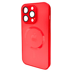 Чохол (накладка) Apple iPhone 13 Pro, AG-Glass Matt Frame Color Ring, Cola Red, MagSafe, Червоний