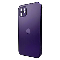 Чехол (накладка) Apple iPhone 11, AG-Glass Matt Frame Color Logo, Deep Purple, Фиолетовый