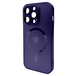 Чохол (накладка) Apple iPhone 14 Pro, AG-Glass Matt Frame Color Ring, Deep Purple, MagSafe, Фіолетовий