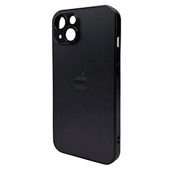 Чехол (накладка) Apple iPhone 13, AG-Glass Matt Frame Color Logo, Graphite Black, Черный