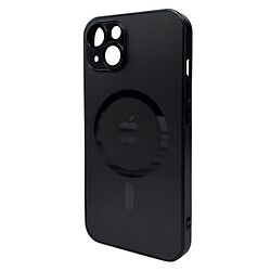 Чехол (накладка) Apple iPhone 13, AG-Glass Matt Frame Color Ring, MagSafe, Graphite Black, Черный