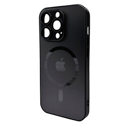 Чохол (накладка) Apple iPhone 13 Pro, AG-Glass Matt Frame Color Ring, Graphite Black, MagSafe, Чорний