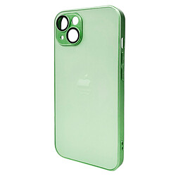 Чехол (накладка) Apple iPhone 14, AG-Glass Matt Frame Color Logo, Light Green, Зеленый