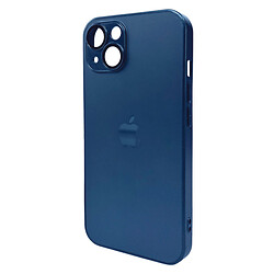 Чохол (накладка) Apple iPhone 13, AG-Glass Matt Frame Color Logo, Navy Blue, Синій