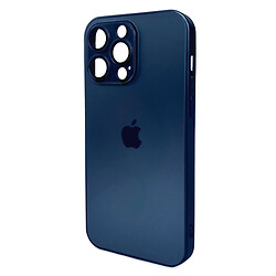 Чохол (накладка) Apple iPhone 13 Pro, AG-Glass Matt Frame Color Logo, Navy Blue, Синій