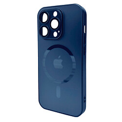 Чохол (накладка) Apple iPhone 12 Pro, AG-Glass Matt Frame Color Ring, Navy Blue, MagSafe, Синій