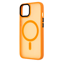 Чехол (накладка) Apple iPhone 14, Cosmic Magnetic Color, MagSafe, Оранжевый