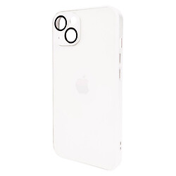 Чехол (накладка) Apple iPhone 12, AG-Glass Matt Frame Color Logo, Pearly White, Белый