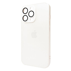 Чехол (накладка) Apple iPhone 13 Pro, AG-Glass Matt Frame Color Logo, Pearly White, Белый