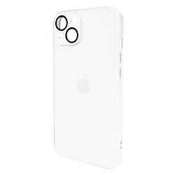 Чехол (накладка) Apple iPhone 14, AG-Glass Matt Frame Color Logo, Pearly White, Белый