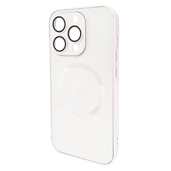 Чохол (накладка) Apple iPhone 12 Pro Max, AG-Glass Matt Frame Color Ring, Pearly White, MagSafe, Білий
